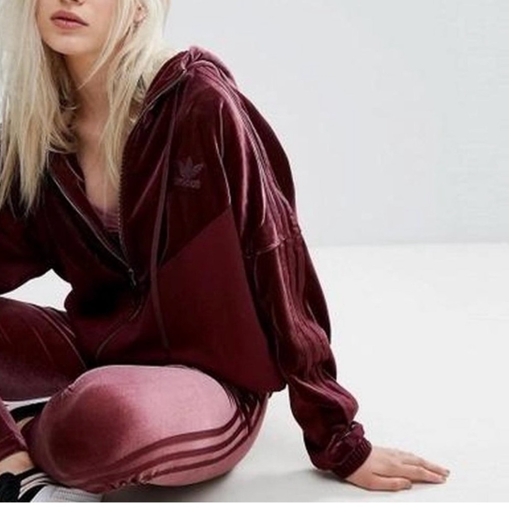 ADIDAS Velour full zip jacket XS